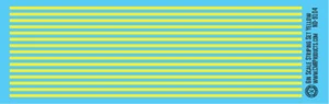 N Scale - Scale Striping Set 6in Yellow - Picture 1 of 1