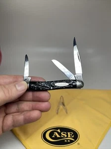 VINTAGE CASE TESTED knife 1920-1940 STOCKMAN POCKET KNIFE ROUGH-BLACK Nice 6318 - Picture 1 of 9