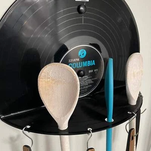 The "Columbia" Vinyl Schallplatten Küchenutensilien Regal - Bild 1 von 2