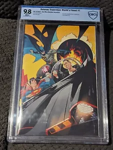 BATMAN / SUPERMAN (Seinfeld): WORLD'S BEST #1 DAN MORA 1:100 VIRGIN CBCS 9.8 - Foto 1 di 3