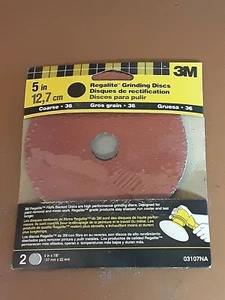 3M 5" 2ea/confezione dischi rettificatori Regalite grana grossolana 36 - Foto 1 di 6