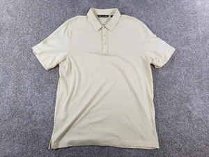 Travis Mathew Mens Short Sleeve Polo Shirt XL Yellow Pima Cotton 2021 US Amtour - Picture 1 of 12