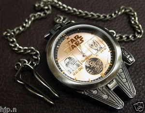 Star Wars Taschenuhr Millennium Falcon Modell C-3PO R2-D2 Japan Lizenziert RAR!! - Bild 1 von 2