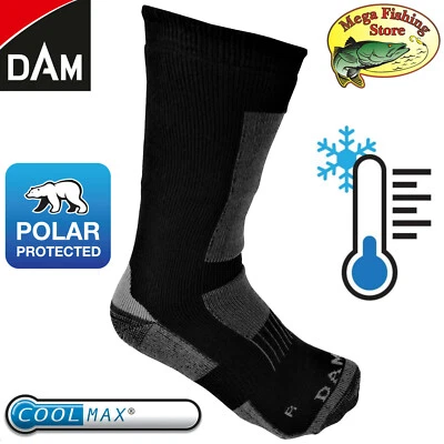 D.A.M DAM Coolmax Outdoor Thermo Socken - Funktionssocken Angel Jagd Ski Thermosocken