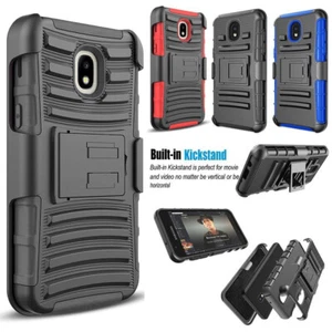 Funda con clip para cinturón para Samsung Galaxy J3 J337 Express Prime 3 - Imagen 1 de 24