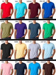 NEXT LEVEL APPAREL STYLE 3600 BLANK T-SHIRT Soft Vintage Feel Premium Cotton Tee - Picture 1 of 12