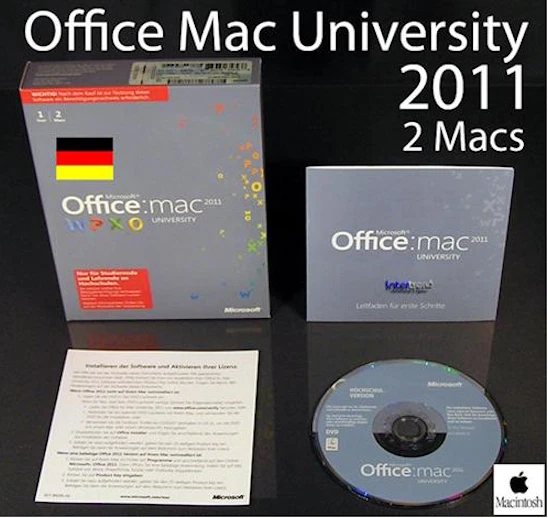 Microsoft Office Mac 2011 University 2 Mac Box + DVD OVP NEU - Bild 1 von 4