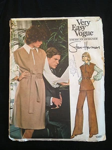 Vogue American Designer Stan Herman DRESS OR TUNIC BLOUSE PANTS SZ14 - Imagen 1 de 2