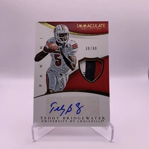 2015 Immaculate Collection Multi Sport Teddy Bridgewater Jersey Patch Auto /99 - Picture 1 of 2