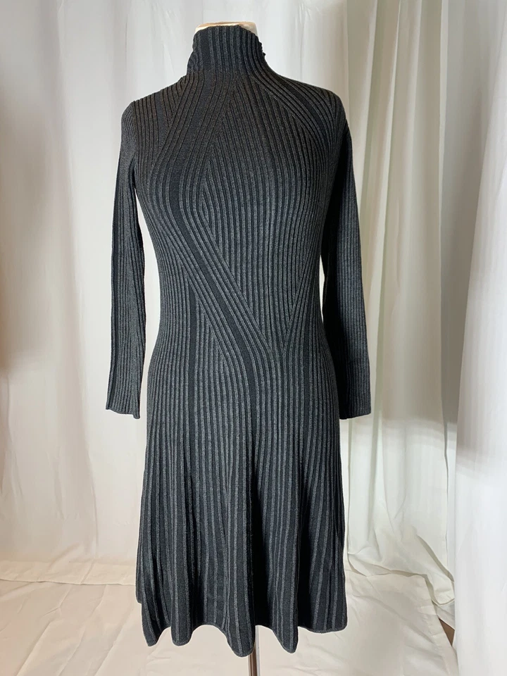 NWT French Connection Mari Ribbed Long Sleeve Sweater Dress Size M,$128 - Image 1 of 4