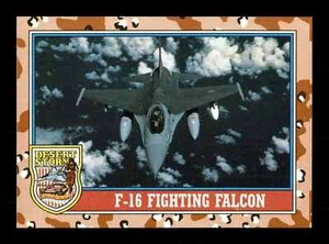 115 F-16 Fighting Falcon Desert Storm Topps 1991 Trading Card - Picture 1 of 2