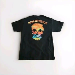 Vintage Y2K Margaritaville Jamaica Skull Jimmy Buffet Graphic Tee T-Shirt Sz M - Picture 1 of 4