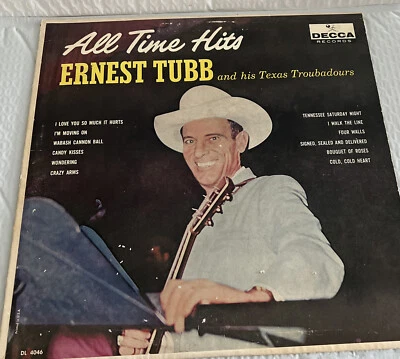 Ernest Tubb And His - All Time Hits - Vinyl Record lp.. - H7350H - Image 1 of 2