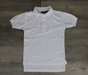 VINTAGE Canyon River Blues Boys Youth Size 10 Polo Short Sleeve Shirt White - Picture 1 of 6