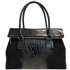 Modarno Damentasche Echtleder Wildleder mit abnehmbarem Henkel und Schultergurt - Bild 1 von 48