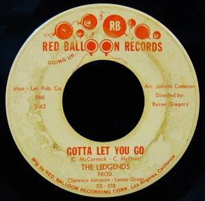 THE LEDGENDS-Gotta Let You Go+Something To Remember You By-Rare Soul-RED BALLOON - Foto 1 di 2