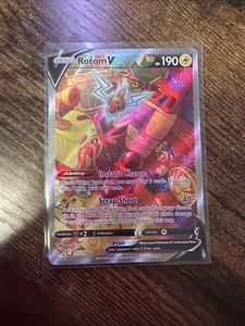 Pokémon Rotom V Espada y Escudo Origen Perdido 177/196 Holo Ultra Raro Casi Nuevo - Imagen 1 de 2