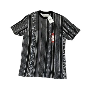 GUESS Men's T-shirt Black Short Sleeve Floral Vertix Fashion Crew Tee - Picture 1 of 7