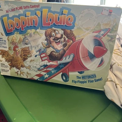 Vintage 1992 Milton Bradley Loopin' Louie Airplane Board Game COMPLETE Working  - Image 1 of 4