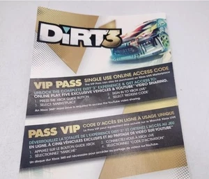 Dirt 3: Exclusive Vehicle Dlc Add-on Pass Unused Code New (Xbox 360, 2012) - Picture 1 of 1
