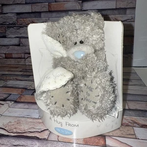 Me To You TATTY TEDDY Grey Bear Blue Nose 5” A Hug From Me To You With Blanket - Picture 1 of 13
