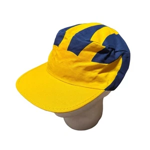 De colección Años 90 Adulto Michigan Wolverines AOP Casco Azul Marino Snapback Sombrero Gorra - Imagen 1 de 8