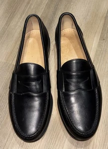 ALLEN EDMONDS Cameron Men's Black Leather Loafers Slip-On sz 9 1/2D Made In USA - Picture 1 of 17