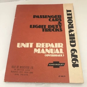 Passenger Cars & Light Duty Trucks 1979 Chevrolet Unit Repair Manual (Overhaul) - Picture 1 of 5