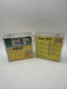 2x 10er Disketten BASF 2HD 1,44MB 90mm (3,5Zoll) 10er Pack NEU OVP Retro Bunt - Afbeelding 1 van 4