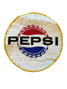 Vintage Pepsi Pepsi-Cola Sew-On Patch LARGE 7" Jacket Uniform Collector - Picture 1 of 3