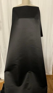 100% Duchess Silk Satin Premium Black 2.5 Yards in Length 48" Inch Wide - Picture 1 of 6
