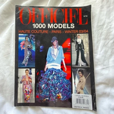 Paris Fashion Week L'Officiel Magazine 2003-04 Haute Couture Runway Look Book - Image 1 of 4