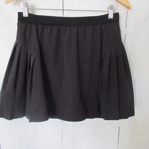 Spanx Get Moving Skirt L Large Black Skort Pleated Tennis Shorts Pickleball - Picture 1 of 4