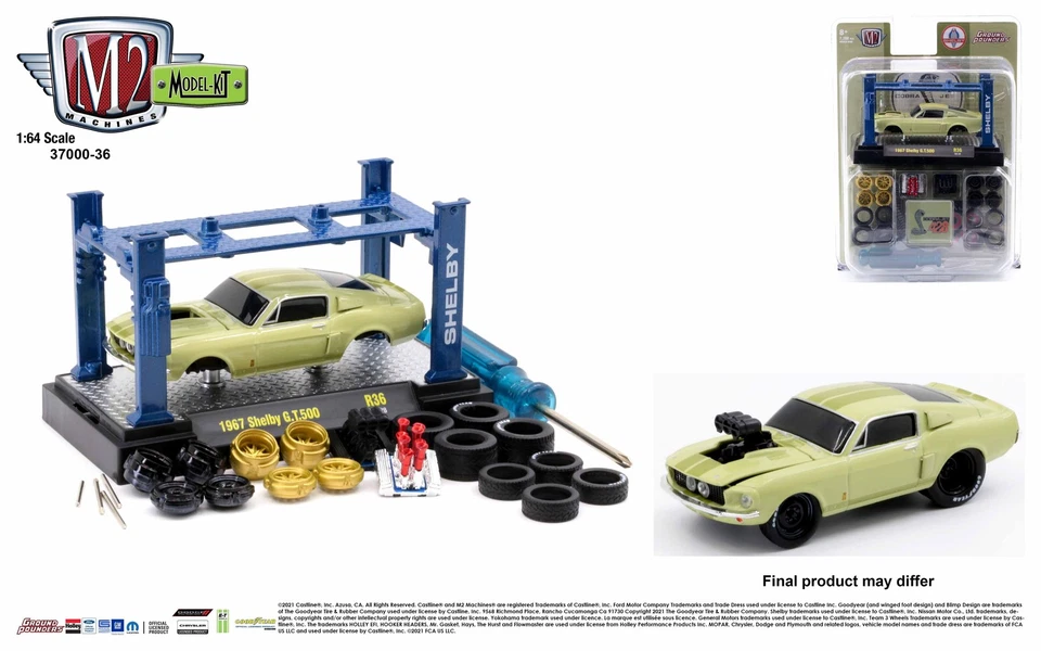 M2 Machines 1:64 Model Kit Release 36 1967 Shelby GT500 Ground Pounder - Image 1 of 1