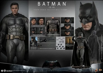 Hot Toys Batman 2.0 Dawn Of Justice 1:6 Scale Figure Ben Affleck MMS731 New 12" - Image 1 of 4