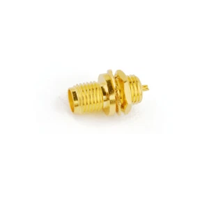 5pcs SMA jack female bulkhead panel mount with solder cup Straight RF Connector - Picture 1 of 6