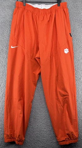 Nike Clemson Tigers Nike On Field Team Orange Sweatpants Dri Fit Large Logo NWOT Cover