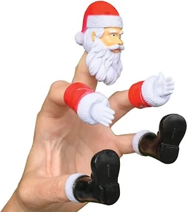 Archie McPhee Handiclaus Weihnachtsmann Weihnachten Fingerpuppe Set 29557 - Bild 1 von 3