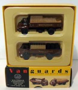 Vanguards 1/64 Scale Diecast WV2002 - Bedford & Karrier Whitbread 2 Piece Set - Picture 1 of 2