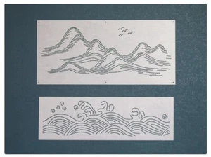 Wiederverwendbare Sashiko Schablone - robuste & leichte Schablone zum Quilten und Sticken - Bild 1 von 6