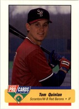 1994 Scranton/Wilkes-Barre Red Barons Fleer/ProCards #928 Tom Quinlan