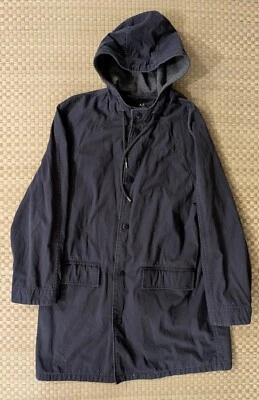 A.P.C. Popper Hooded Trench Coat Parka Jacket Men's Size Large Made in Romania - Image 1 of 4
