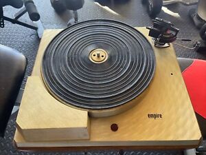 Vintage Empire Turntable USA Record Vinyl Player  Storage Unit Find Untested