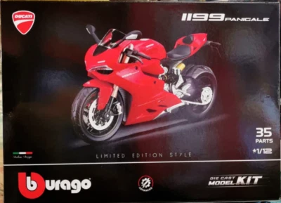 DUCATI 1199 PANIGALE SCALA 1:12 KIT MONTAGGIO Bburago (35 parti) - Immagine 1 di 2