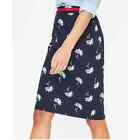Boden Womens Dandelion Floral Print Pencil Skirt Lined High Waist Navy Size 4