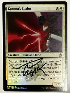 MTG Magic Karona’s Zealot FOIL Signed Sketched Artist Proof x1 A25 Pollack - Picture 1 of 2
