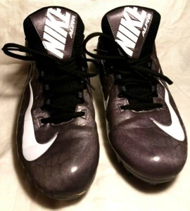 Nike Men's Alpha Strike 2 TD Football Cleats Gray/Black 725229-010 - Size 10 - Picture 1 of 5