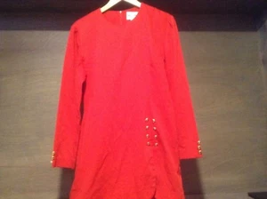Danny & Nicole Womens Size 10 Red Classic Style Dress Vintage - Picture 1 of 7