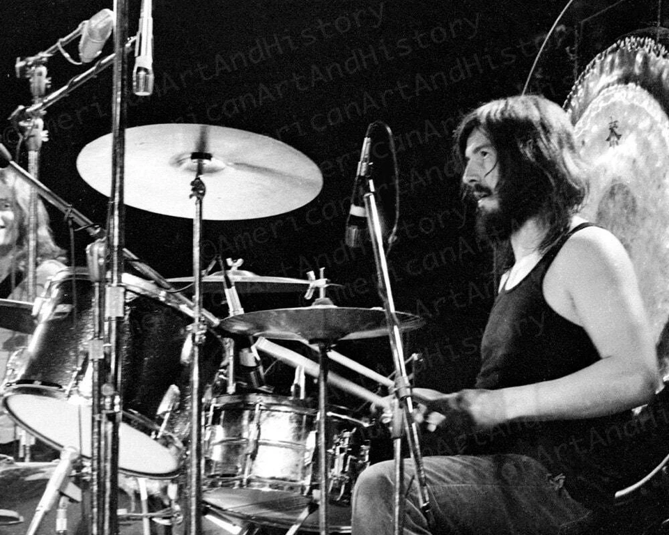 John Bonham Led Zeppelin Drummer Photo Print Poster Live in Concert - Image 1 of 1