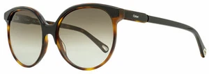 Chloe ovale runde Damensonnenbrille CE733S 004 schwarz/Havanna 59 mm 480 $ - Bild 1 von 10